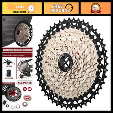 Ultra-Light 8-12 Speed Bike Cassette 11-52T for Mountain/Road/XC/DH/AM, Shimano/