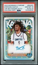 2023 Bowman U Chrome Big Kahuna Auto Stephon Castle PSA 10 Auto 10