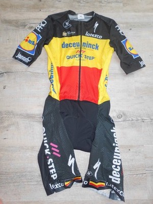 Vermarc Team Quick Step Specialized Belgium Champ Mesh Einteiler Body Skinsuit