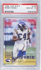 1998 Leaf Rookies & Stars Rookie Randy Moss #199 PSA 10 GEM MT HOF m1k
