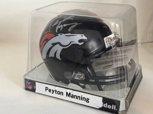 Peyton Manning Signed Autographed Denver Broncos Riddell Mini Helmet with COA