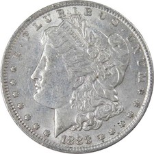 1888 O Morgan Dollar XF EF Extremely Fine 90% Silver $1 US Coin Collectible