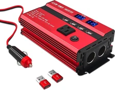 400W Power Inverters for Vehicles DC 12V to 110V AC Car Truck with Dual AC Outle