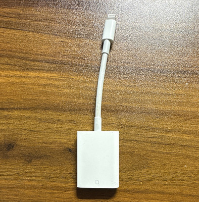 Lightning to SD Card Adapter, White, for Apple iPhone iPad