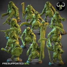 12 Maggotfiends, The Dark Legions, 3D Printed ClayBeastCreation