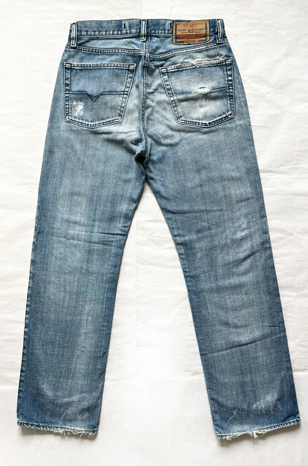 Pantalones de mezclilla de colección 2000 Diesel KRATT 2000 relajados con botones rectos para hombre 32 🇮🇹Hechos en Italia Foto 2 de 4