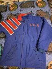 Vintage Adidas USA United States Olympic Windbreaker Men's Jacket Size L