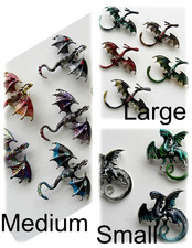 Dragon Brooch Pin Assorted Colors 3 Sizes 15 Styles Available  YOU CHOOSE 