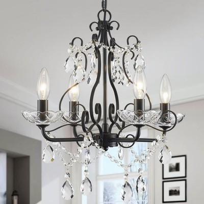 Crystal Candle Chandelier Pendant Flushmount Ceiling Light Modern Lighting Fi...