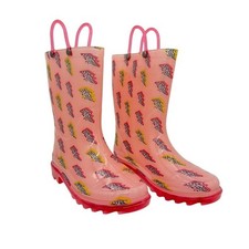 Western Chief Kids Pink Lightning Rain Boots Toddler 13 Like New