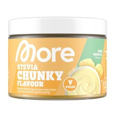 MORE Stevia Chunky Flavour, Pure Vanilla, 150 g, Vegan, Flavour Powder for Sweet
