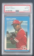 Barry Larkin Rookie Card ~ PSA 8 NM-MINT