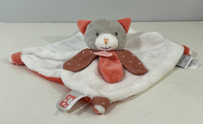 Doudou et Compagnie Gray White Peach Cat Lovey Comforter 2024