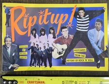 Rip It Up Postcard Booklet Rock n Roll Era Vintage Music Collectible Used