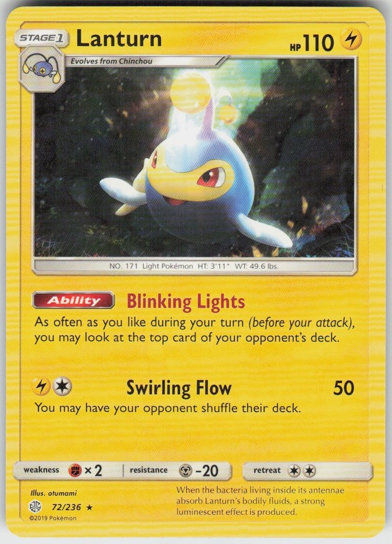 Lanturn 72/236 Rare Cosmic Eclipse Near Mint