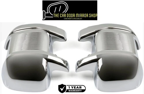 FOR VAUXHALL MOVANO 2024-ON CHROME WING DOOR MIRROR COVER PROTECTORS PAIR NEW