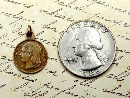 J.C.F. Napoléon Roi de Rome, Inauguration de la place 1867. Antique Little Medal - Picture 3 of 4