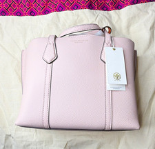 Tory Burch Pink Pebbled Satchel Top Handle Zip w/ Adjustable Detachable Strap