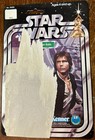 Vintage 1977 Star Wars Kenner Han Solo Large Head Variant Cardback Set Repo Gun  — photo 2