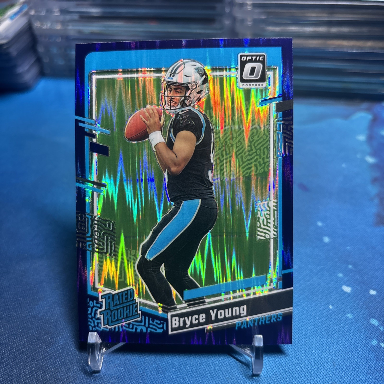 2023 Panini Donruss Optic - Rated Rookie Bryce Young #213 Purple Shock Prizm (RC