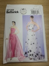 Butterick Pattern BP288 Formal Dress Detachable Train 14-22