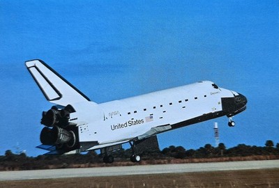 AK NASA SPACE SHUTTLE Discovery landing 1980s pc