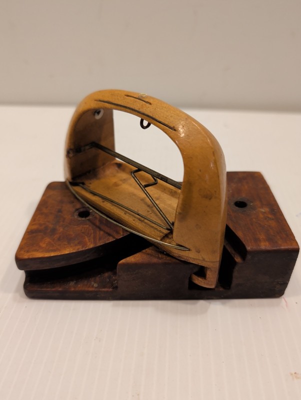 Vintage Original Wooden Textile Weaving Shuttle Two Parts ( no damage )