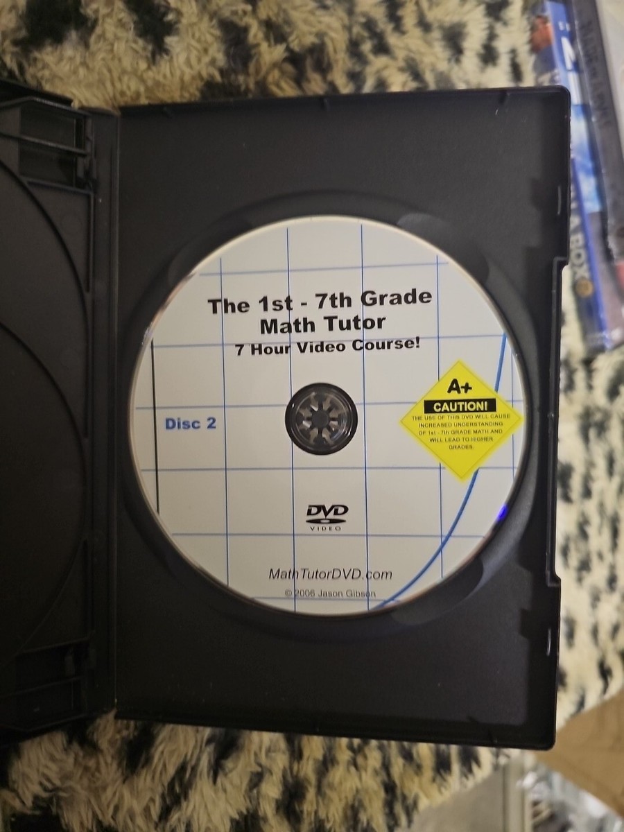 The 1st - 7th Grade Math Tutor DVD - 7 Hour Video Course