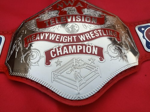 NWA Television Heavyweight Wrestling Champion Belt 2mm Brass - Picture 4 of 13