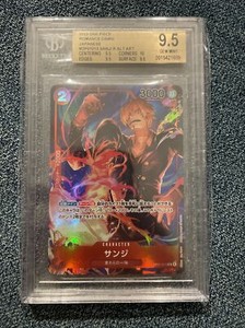 2022 English One Piece Romance Dawn Sanji OP01-013 R Alt Art BGS 9.5 True Gem+