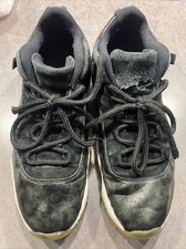 NIKE AIR JORDAN 11 RETRO LOW BARONS BLACK METALLIC SILVER WHITE 528895-010 SZ 13