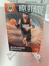 2020-21 NBA Panini Mosaic Allen Iverson #1 HoloFame Insert Card