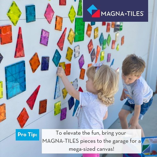 Original 100-Piece Magnetic Tiles - Vibrant Colors for Endless Creativity! - Picture 8 of 11