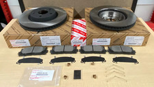 OEM 2007-17 CAMRY & 2007-18 LEXUS ES350 FRONT BRAKE ROTORS TCMC PADS & SHIM KIT