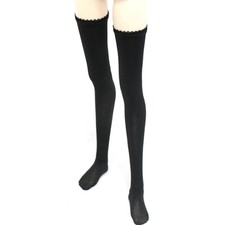Dollmore 26" doll stockings Model F Size - Long Solid Stockings Black 