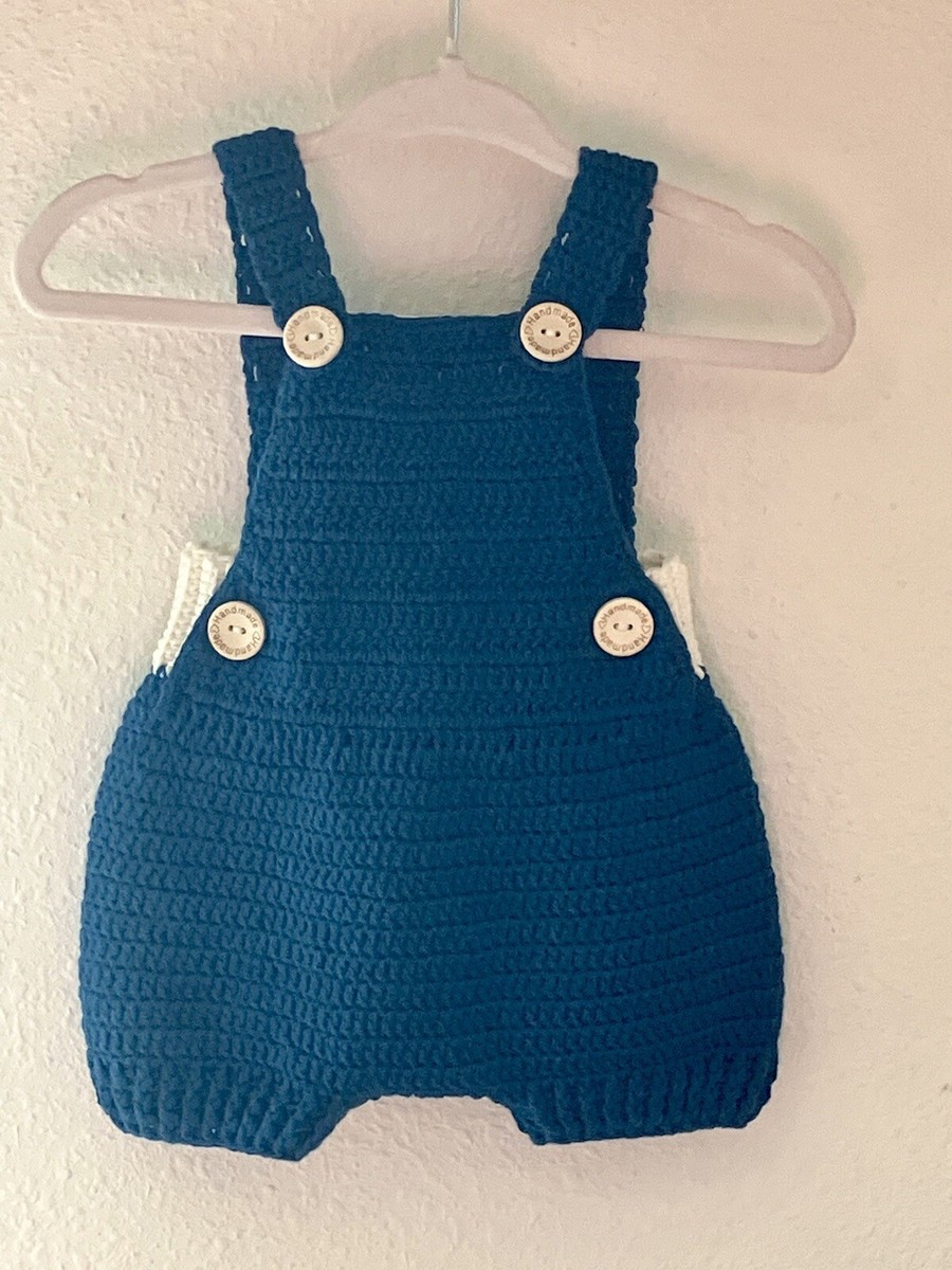 Overol a Crochet para Bebé De a m