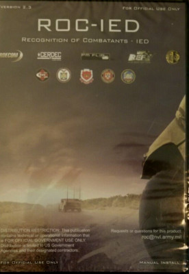 ROC-IED Ver. 2.3 Software PC CDROM Recognition of Combatants IED New Sealed