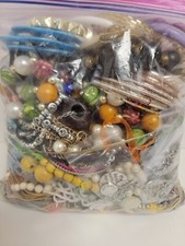 6 lb Bag Fashion Jewelry for Crafting Wearing Necklace Bracelets Beads Earrings