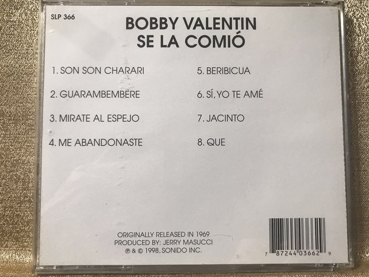 FANIA Mega RARE CD Bobby Valentin Se La Comio mirate al espejo me
