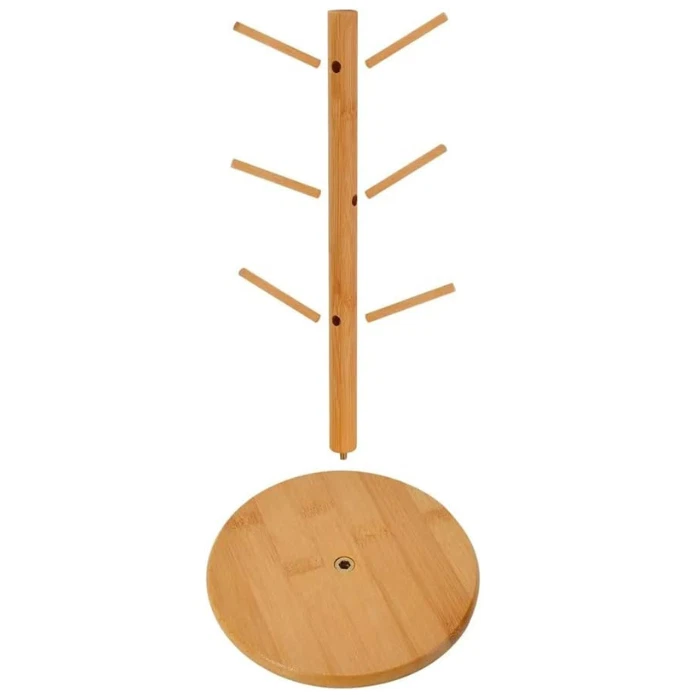 Taza de cocina soporte para árbol taza de café estante de secado soporte organizador de almacenamiento 6 ganchos Foto 4 de 4