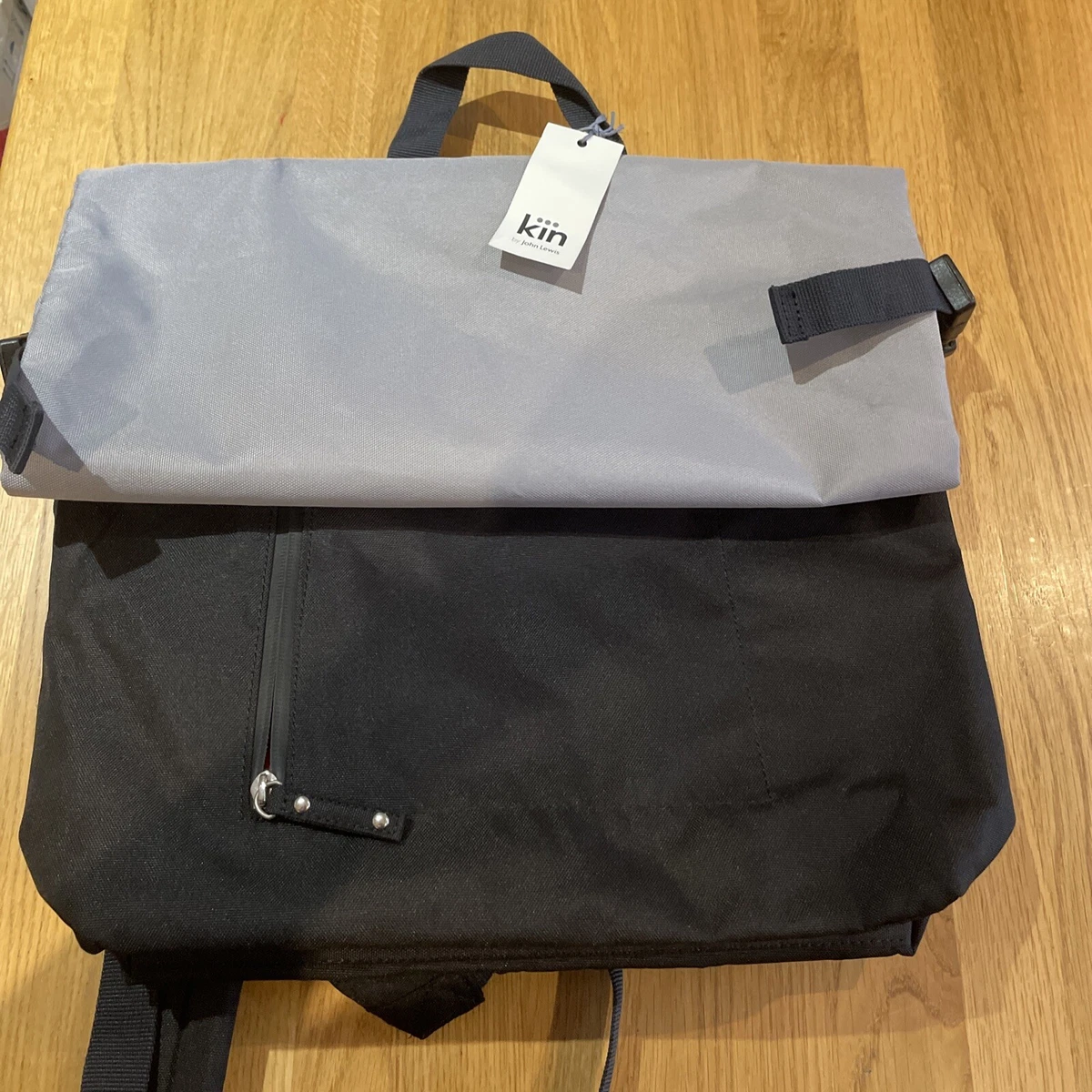 BNWT KIN JOHN LEWIS ROLL TOP DUFFLE BAG RRP 40