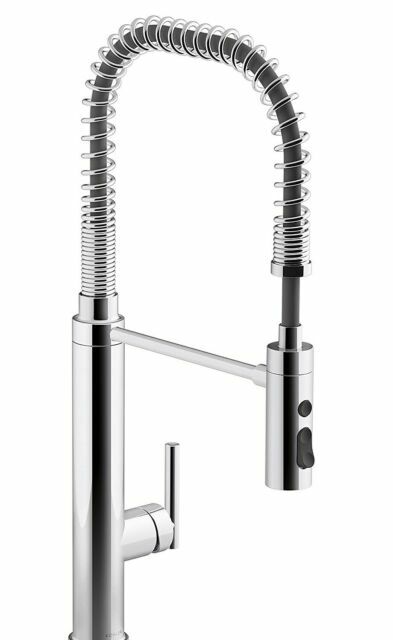 KOHLER K-24982-CP Purist Pull Down Semiprofessional Kitchen Sink Faucet - Chrome