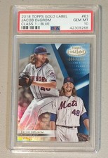 2018 Topps Gold Label Class Blue 106/150 Card Jacob DeGrom Mets GEM MINT PSA 10