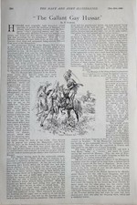 1899 Boer War Epoche Druck Hussar Im Jagdeinsatz 1692