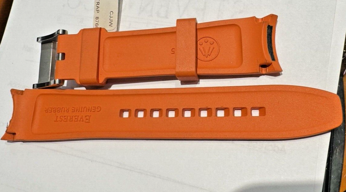 EVEREST WATCH RUBBER STRAP 20 X 18 MM ORANGE EH-5/8766 SWISS