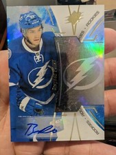 2016-17 SPx Rookies Blue Auto #090/165 Brayden Point #R-BP Rookie Auto RC