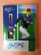 2019 Leather & Lumber Leather & Lace Autograph Holo Silver Kyle Tucker...