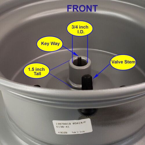 10" RIM WHEEL for Riding Lawn Mower Garden Tractor Go Kart 10x7 3/4 ID shaft - Picture 2 of 24