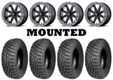 Kit 4 Bfgoodrich Mud Terrain Km3 30x10-15 On Msa M31 Lok2 Beadlock Black Ter
