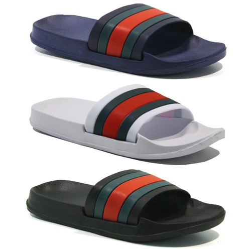 MENS NEW SUMMER FLIP FLOPS SLIDERS SHOWER BEACH GYM MULES POOL SLIP ON SANDALS - Picture 5 of 15